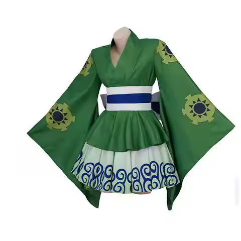 Anime Roronoa Zoro Cosplay Costume Uniform Roronoa Zoro Green Dress Roronoa Zoro Earrings Halloween