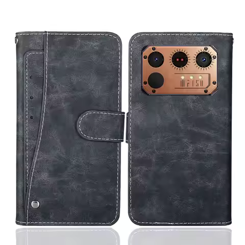 Leather Wallet IIIF150 Raptor Case 6.8" Fashion Luxury Protective Customize Cover Phone Vintage Book
