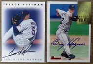 [出清館] 2張合售 Trevor Hoffman BILLY WAGNER 首張MLB簽名卡 1996年 AUTO