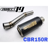 Project79 Exhaust Honda CBR150R 2021 Slip On Piping Stainless Steel Carbon Muffler Accessories Ekzos