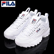 FILA Unisex Disruptor 2 1FM00864-121 White Sneakers (Note: One Size-up)