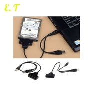 HDD Sata Cable USB 2.0 to SATA Converter Adapter Cable For 2.5/3.5 Hard Drive Disk E.T