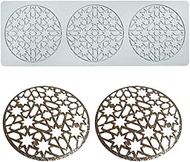 Hollow Leaf Silicone Molds Lover Heart Chocolate Molds Geometry 3D Silicone Mould Chocolate Candy Le