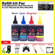 Jarum / Needle Refill Kit For Ink Catridge HP 678 680 60 61 703 704 46 22 21 27 702 63 65 901 902 80