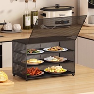 蓋菜罩 tudung saji moden Kitchen Shelf Dining Table Leftovers Leftovers Cover Anti-Fly Cover Desktop Di