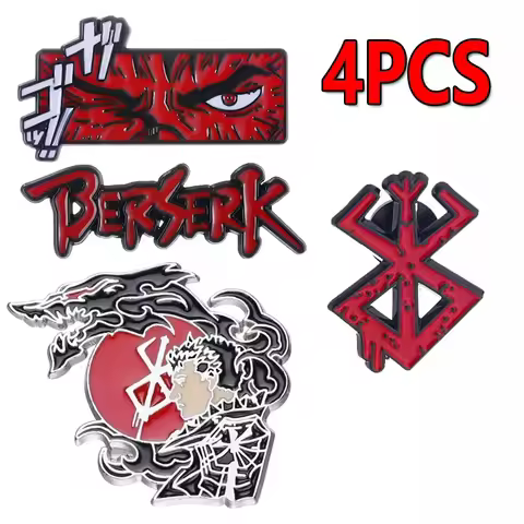 1/4pcs Classic Anime Berserk Imprint Badge Brooch Cosplay Costume Decoration Creative Funny Cartoon 