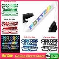 FOXTER Bike PVC Sticker Mountain Bike Riding Safety Reflective Stickers