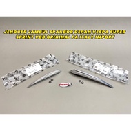 JENGGER JAMBUL FRONT MUDGER VESPA SUPER SPRINT VBB ORIGINAL FA ITALY IMPORT. COMPLETE CODE, BUTTON C