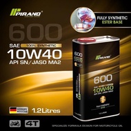 PIRANO 4T 10W40/15W50 Fully Synthetic Ester Motorcycle Engine Oil API:SN JASO MA2 (1.2L)