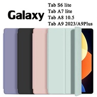 012.Flip Case Samsung Tab S6 lite/A9 Plus/A7/A8 10.5 With Pen Slot Leather Shockproof Smart