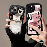 SS134 SOFTCASE WAVY WAVE SILICONE SOFT CASE CASING WAVE MODEL GRAFFITI HEART FLOWER MOTIF FOR REALME