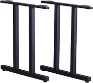 AITECH AIS TBK-II BK Table Legs Type II Set of 2, Height 27.4 inches (69.5 cm), Black