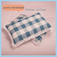 Single pillow student men and women pure cotton pillowcase with pillow core children summer small pillow nap 35x55 cervical pillow