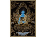 神聖的藥師佛唐卡  神聖療劑