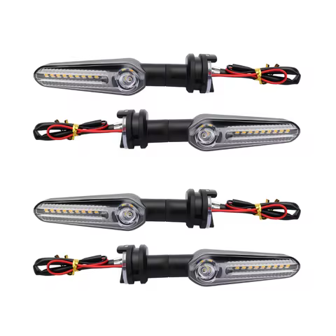 4pcs Motorcycle LED Turn Signal Light for YAMAHA R1 R6 R125 R3 R25 R15 R7 MT09 12V Flowing Dynamic L