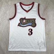 Classic Black White AI Iverson Basketball Jersey
