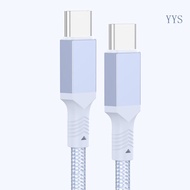 YYS 60W USB C To USB C Cable Quick Charger Type C to Type C Cable 20cm 30cm 50cm