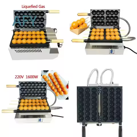 Home Appliances for Chicken Cake Machine for Liquefied Gas 220V Skewer Pastry Maker Waffle Iron Hot 