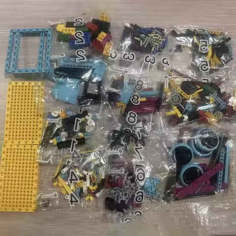 Building Blocks Technical Bricks MOC Particles Pack Kit Compatible with SPIKE Prime 45678 Core Set S