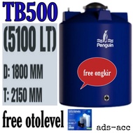 toren tangki air penguin tb 500 / 5100 liter - biru muda