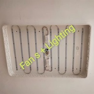 Fan s + Lighting—長型/方型Led燈片替換吸頂燈(直徑90*60cm)