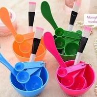 1 SET ALAT KUAS MANGKOK MASKER WAJAH WADAH LENGKAP MANGKUK SILIKON