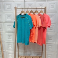 Sale - Men's round neck sports t-shirt made of cold elastic, 4-way stretch gym running shirt for men