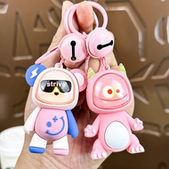 Bear Luminous Keychain Light Machine Pendant Key Chain Bag Grab Creative Card Gift Night Light Throu