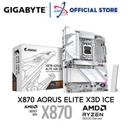GIGABYTE X870 AORUS ELITE X3D ICE DDR5 / D5 AM5 GAMING MOTHERBOARD COMBO 7800X3D / 9700X / 9950X3D /