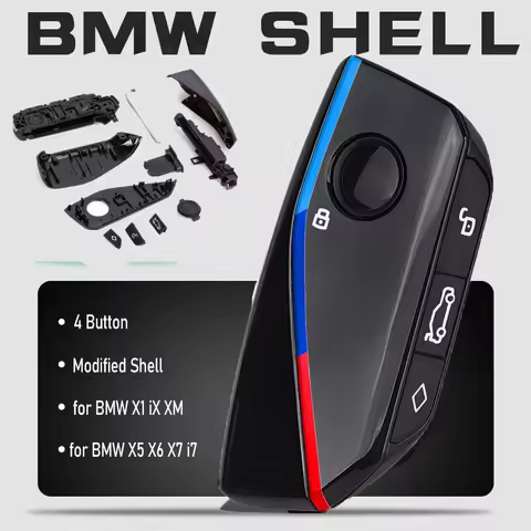 KEYECU 4 Button Smart Proximity Remote Key Shell Case for 2023 2024 BMW X1 iX XM X5 X6 X7 i7