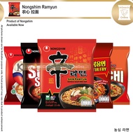 Nongshim Ramyun Pack 120g 农心 拉面 辛辣面/石锅拉面/泡菜Shin Ram Yun Kimchi Claypot Neoguri Nong Shim Shin Ramyun Ram Yun Noodle Soup