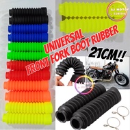 1SET UNIVERSAL 21CM FRONT FORK BOOT RUBBER COVER SHOCK ABSORBER SCRAMBLER CROSS KLX150 RXZ TXR NSR Z