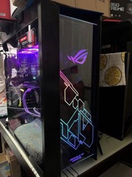Rog  GX601 Helios 太陽神機箱 + 燈板三件&4把cooler master argb14cm風扇