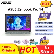 【ASUS Official Warranty】100% Original 2022 ASUS Zenbook Pro 14 Laptop/12th Gen Intel i7 processor/ i7-12700H RTX 3050Ti 16GB/512GB SSD Notebook/ 2.8K 120HZ OLED Screen/ASUS Lingyao Pro 14 Computer/ ASUS Laptop