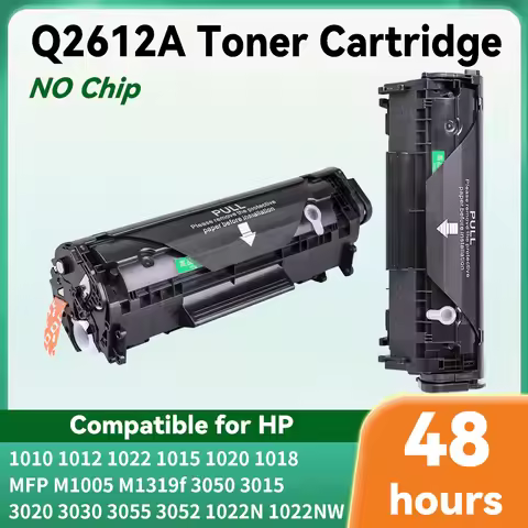 No chip Q2612A q2612 12a 2612 toner cartridge 2612a for HP LaserJet 1010 1012 1015 1020 3015 3020 30
