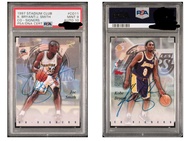 1997 stadium club co-singer Joe smith / Kobe Bryant auto autograph PSA 9 Auto 10