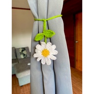 Jcraft Flower Curtain Tiebacks Strawberry Knitted