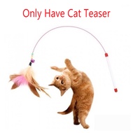 [4 in 1] Cat Toys Cat Collar Teaser Stick Feather Teaser Toys For Cats Kitten Kucing Mainan Kucing M