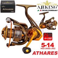 Ajiking Athares Fishing Reel Spinning | Freshwater , Fishing Pond | Spinning Fishing Reel