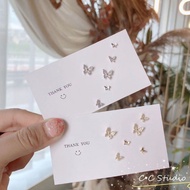 Exquisite Crystal Butterfly Stud Earrings Set for Women Stylish Hypoallergenic Jewelry Accessories