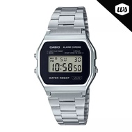[Watchspree] Casio Digital Vintage Style Stainless Steel Band Watch A158WEA-1D A158WEA-1