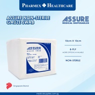 ASSURE Gauze Swab Non-Sterile | 10cm x 10cm, 8-Ply | 100Pcs/Pkt