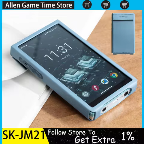 FiiO JM21 MP3 Music Player Protective Case Anti Slip PU Leather Case Easy To Disassemble FiiO JM21 M