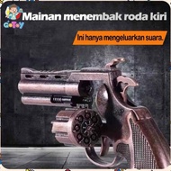Pistol Mainan Jadul Dompis Doblis Peluru Petasan Bahan Full Metal Toy Gun - Hitam