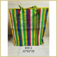 COD`Qk!VINCENT/7#lJ;sizes+S@m@E@s@h@k Sako bag with zipper makapal luggage bag / Nylon bag / Travel
