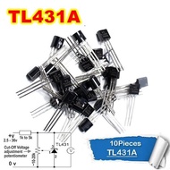 10 Pcs TL / KA 431A TL / KA 431A TL / KA 431A Programmable Shunt Regulator Tl431A contains 10 pieces