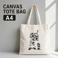 Totebag A4 /  Delulu Totebag / Beg kain  A4