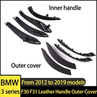 F30 Alcantara or Leather Car Door Handle Inside Pull Trim Cover For BMW 3 4 Series M3 M4 F30 F31 F32