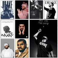 Aubrey Drake Graham Poster High-definition art sticker Self adhesive waterproof home decoration