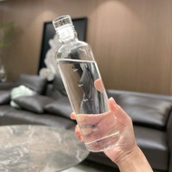 botol air water bottle Ins Style Time Scale Glass Bottle Transparent Handy Cup